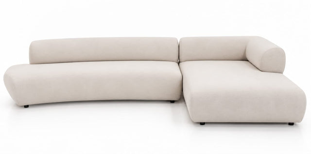 Corner Sofa Bow Right Cream