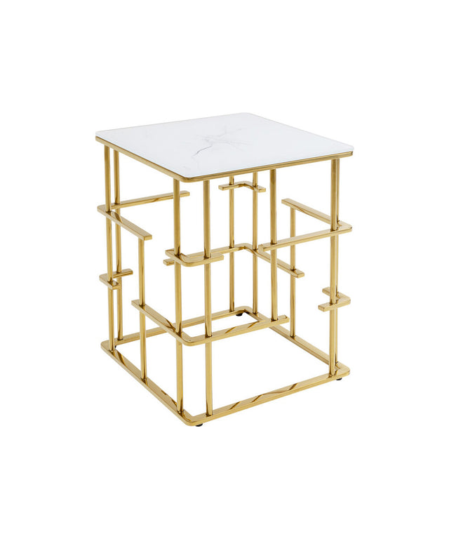 Side Table Rome Gold 40x40cm