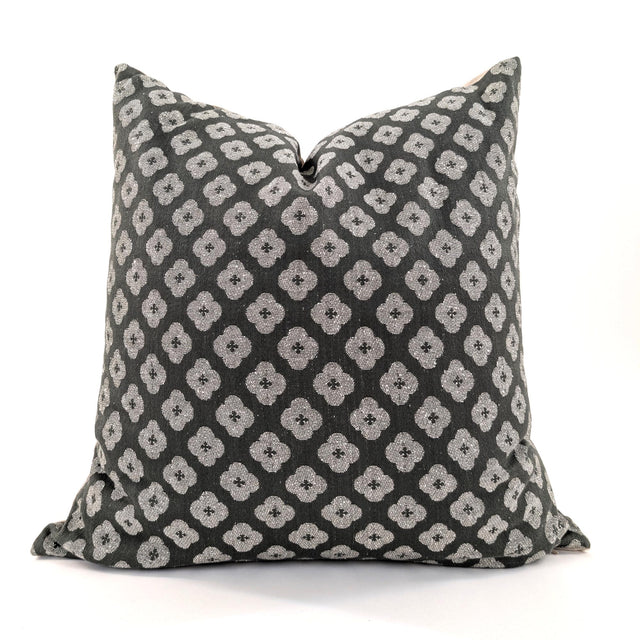 Cymbal Sage Cushion Cover, Cotton Silk Viscose Blend, 52x52cm