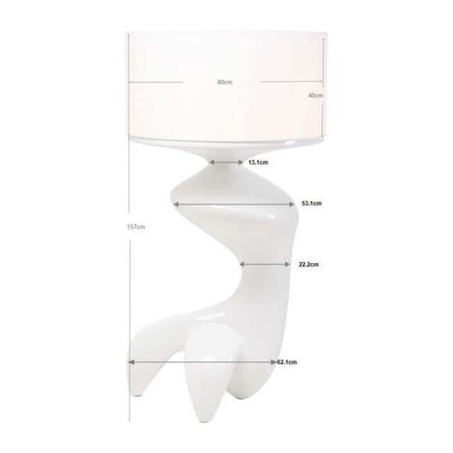 Floor Lamp Erosia White 157cm