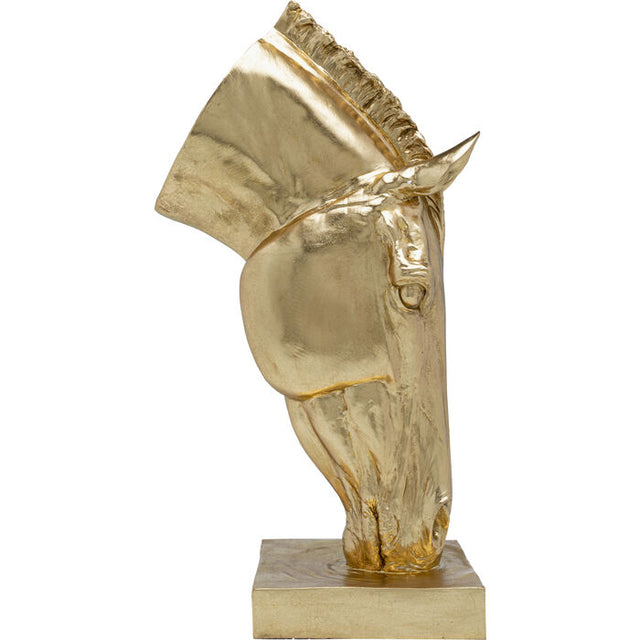 Deco Object Horse Face Gold 57cm KARE