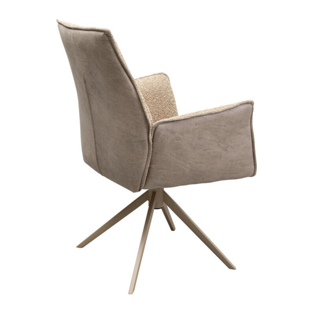 Swivel Chair with Armrest Liverpool Greige
