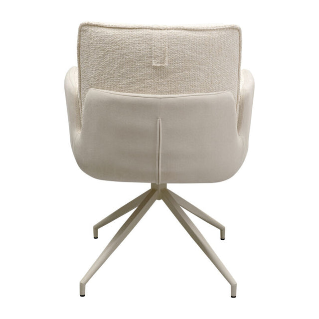 Swivel Arm Chair Hilla White