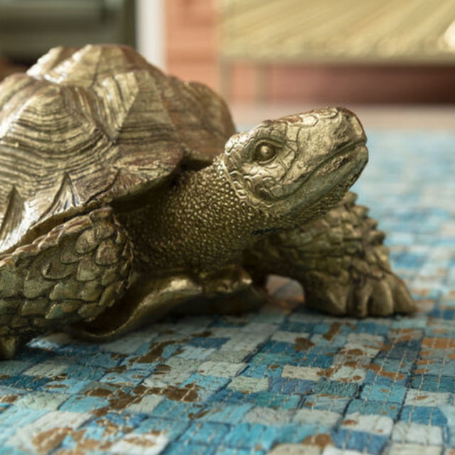 Deco Figurine Turtle Gold Small