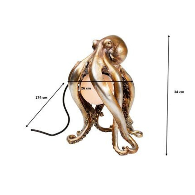 Table Lamp Animal Octopus 34cm