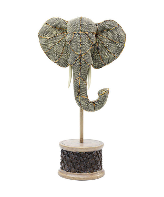 Deco Object Elephant Head Pearls KARE