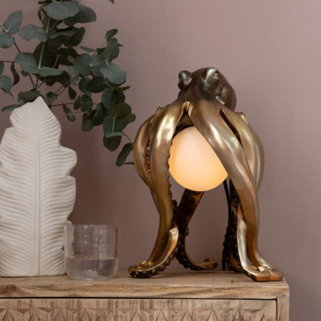 Table Lamp Animal Octopus 34cm