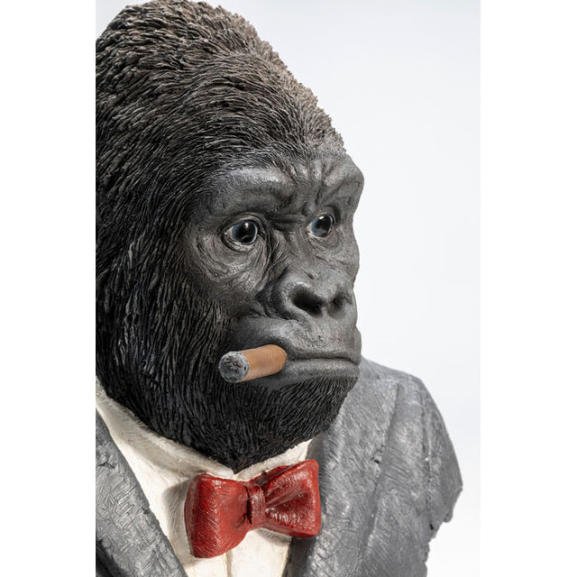 Deco Object Smoking Gorilla 48cm