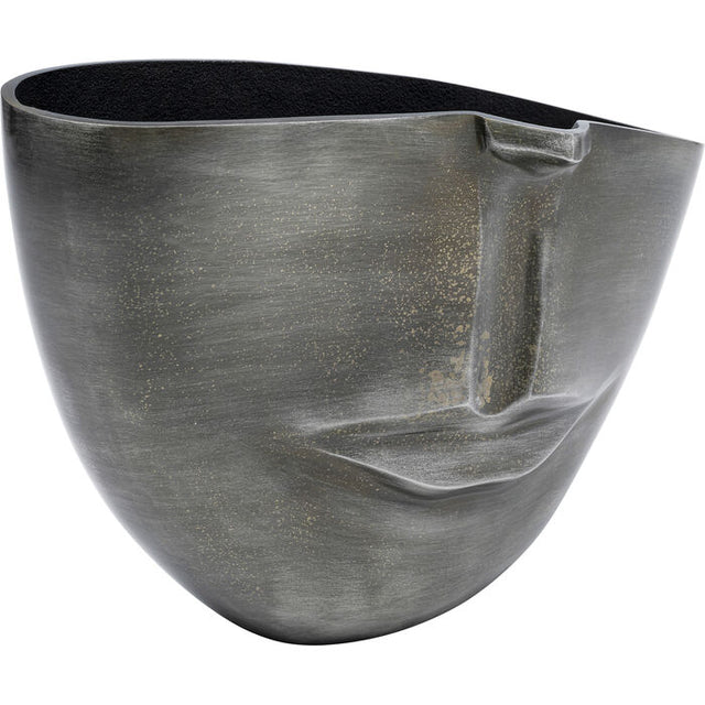Vase Half Face Anthracite