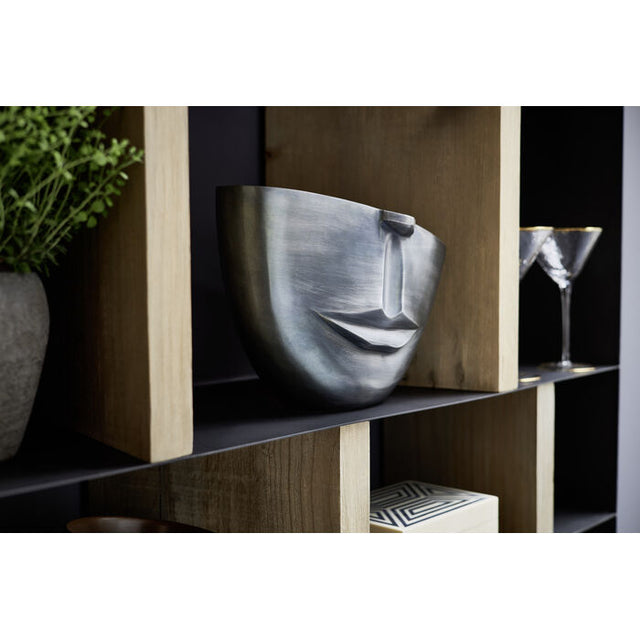 Vase Half Face Anthracite