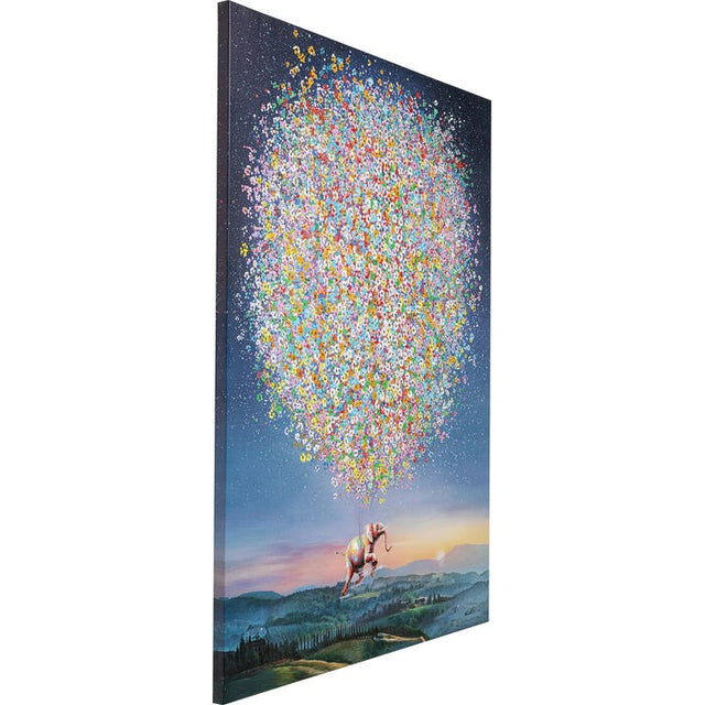 Canvas Picture Flying Elephant At Night KARE