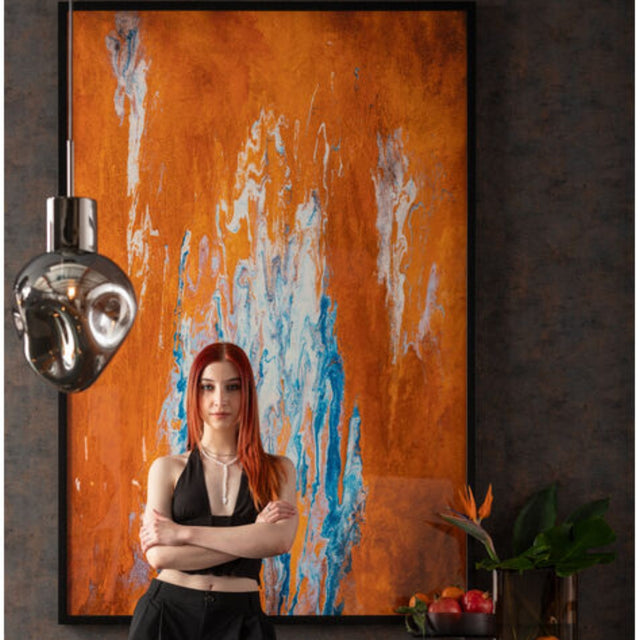 Framed Picture Artistas Orange 120x180cm