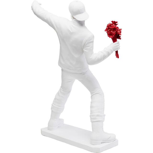 Deco Figurine Street Art Bouquet White
