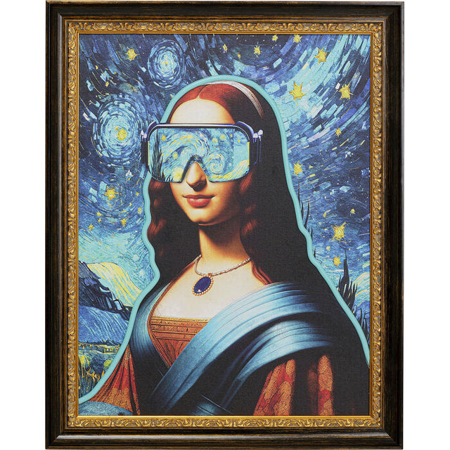 Framed Picture LED Art Lady