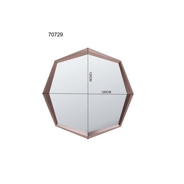 Wall Mirror Octagon Coffee