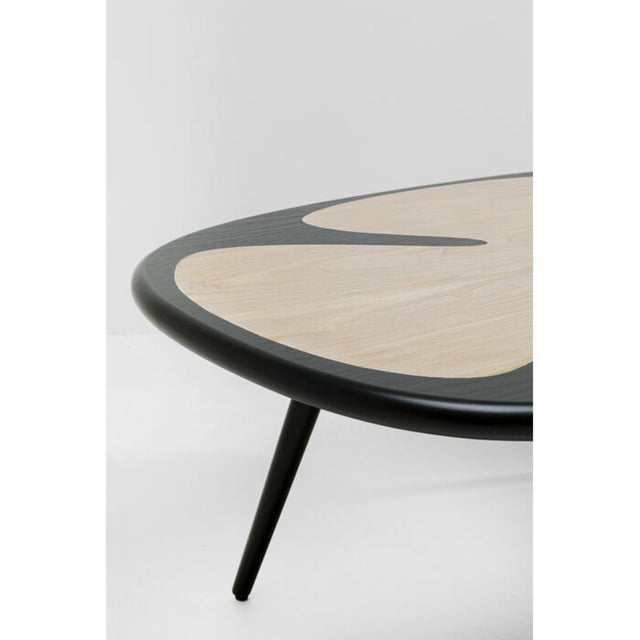 Coffee Table Petal Nature Black 90x60cm