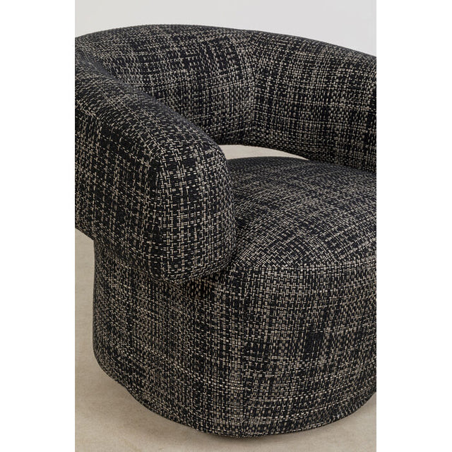 Swivel Armchair Maye Bow Grey