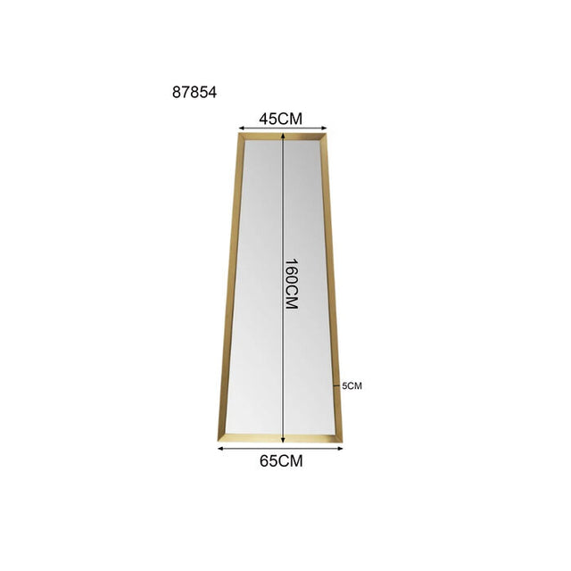 Wall Mirror Arezzo Brass Trapez