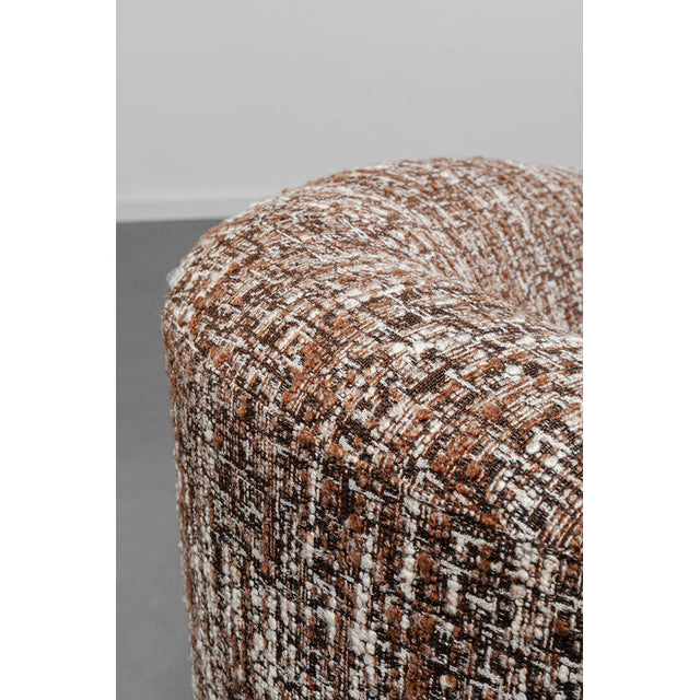 Sofa 3-Seater Livia Melange Brown