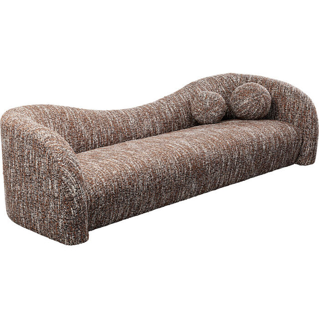 Sofa 3-Seater Livia Melange Brown