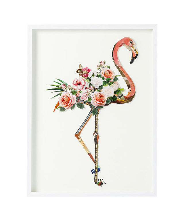 Picture Frame Art Flamingo 100x75cm KARE