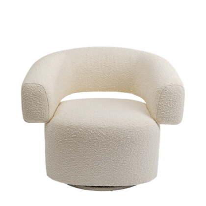 Swivel Armchair Maye Cream