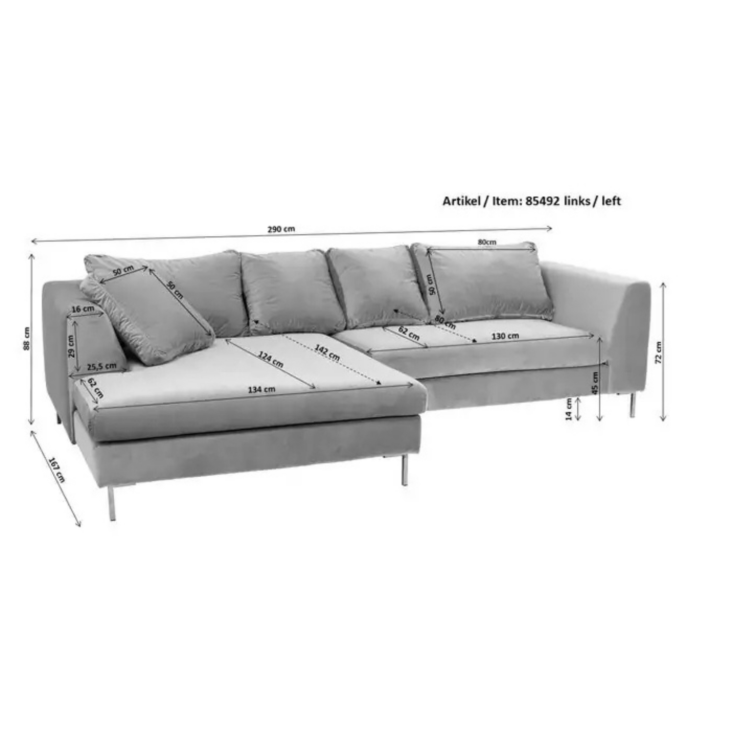 Corner Sofa Henry | Position Left