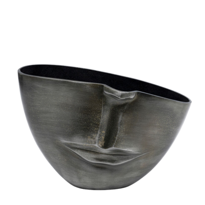 Vase Half Face Anthracite