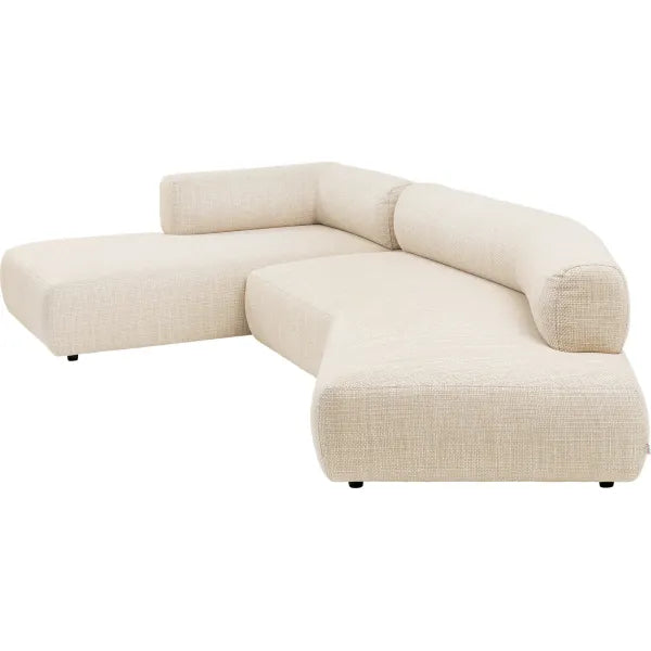 Corner Sofa Bow Left Cream