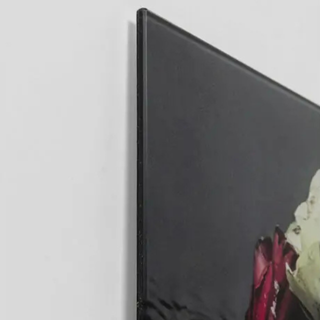 Picture Glass Flower Art Lady 120x120cm KARE