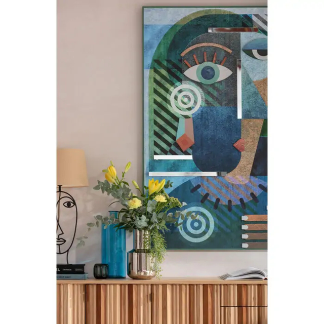 Object Picture Geometric Woman 100x150cm KARE