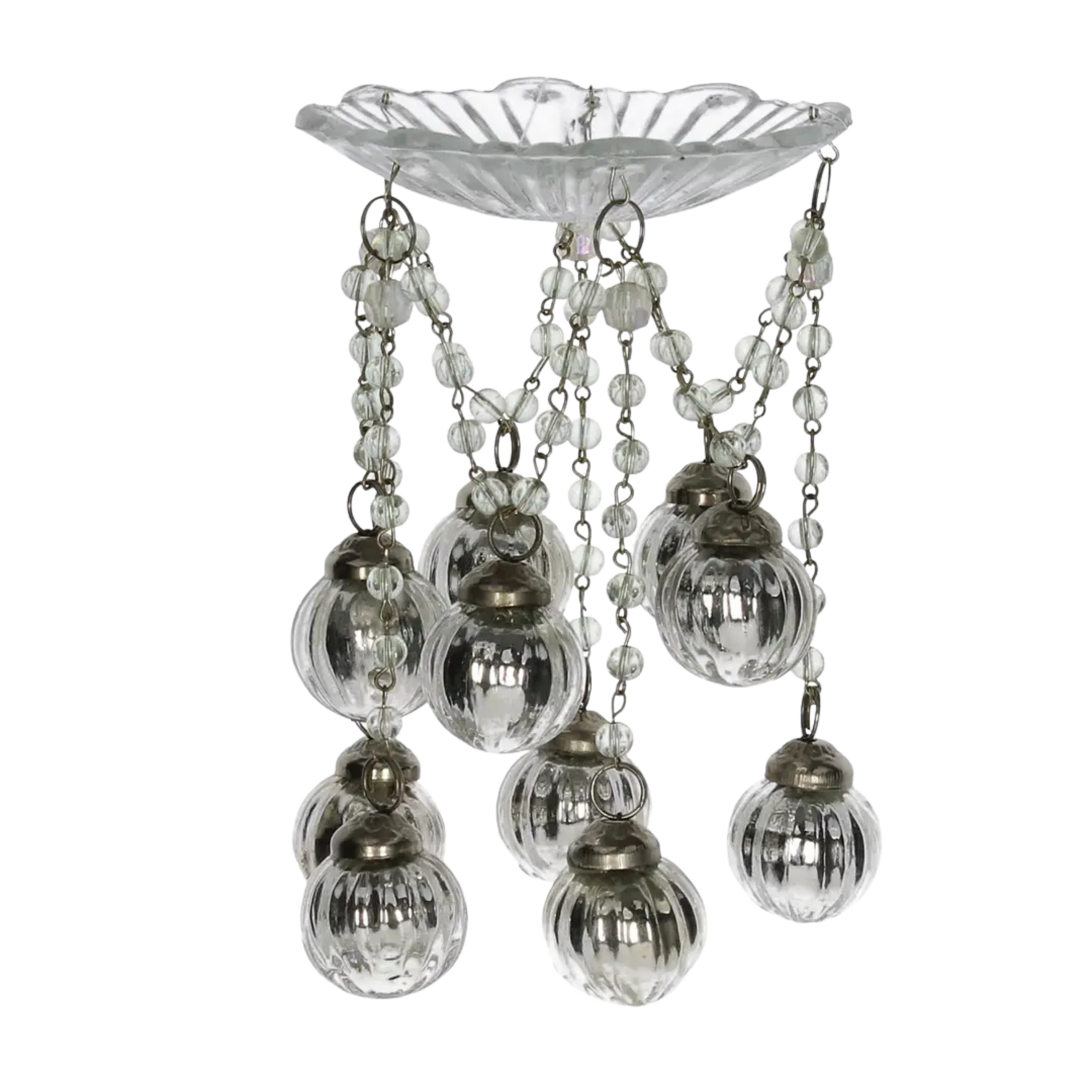 Bobeches Glass Silver