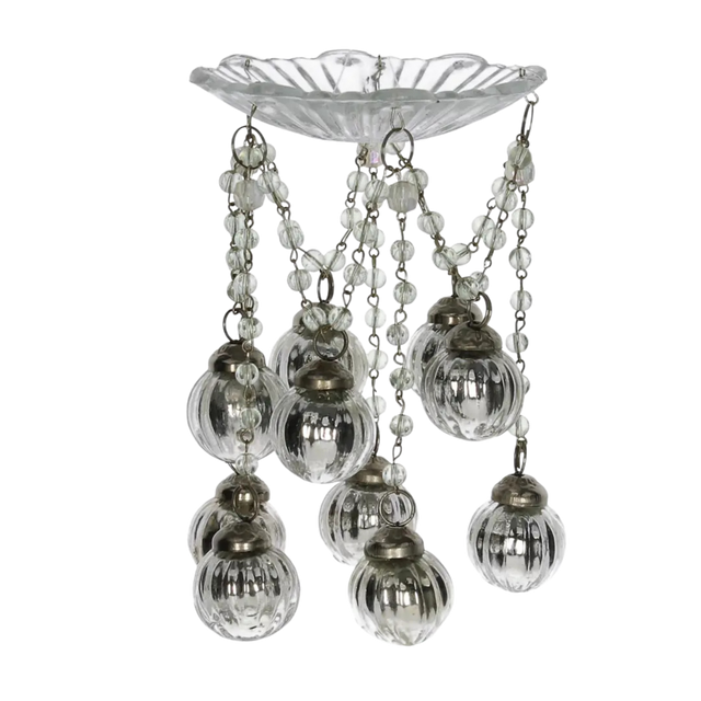 Bobeches Glass Silver