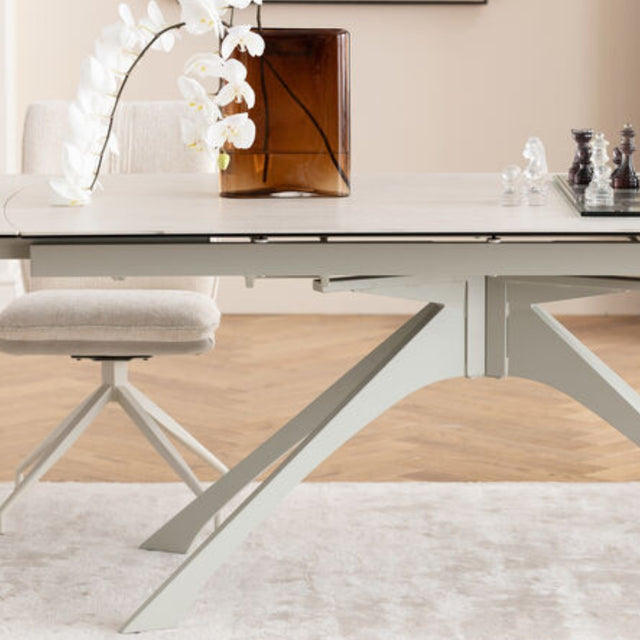 Extension Table Lana Greige 180(40+40)x90cm