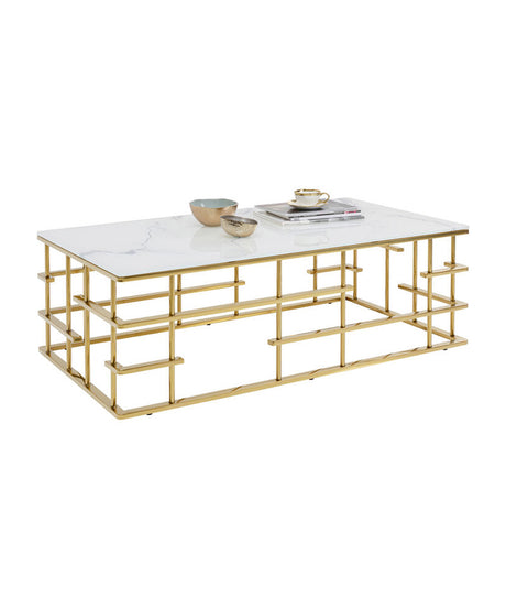 Coffee Table Rome Gold 130x70cm