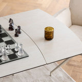 Extension Table Lana Greige 180(40+40)x90cm