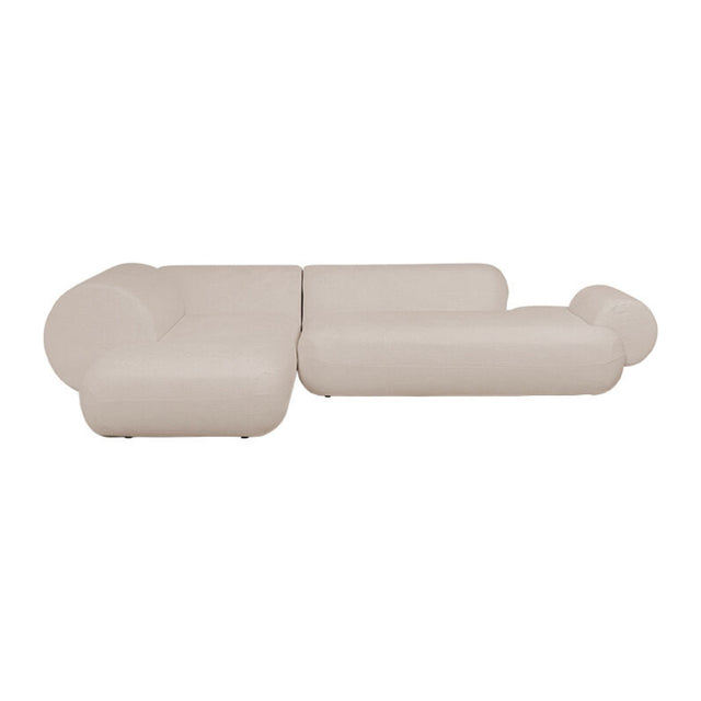 Corner Sofa Soft Edge Left Cream