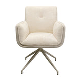Swivel Arm Chair Hilla White