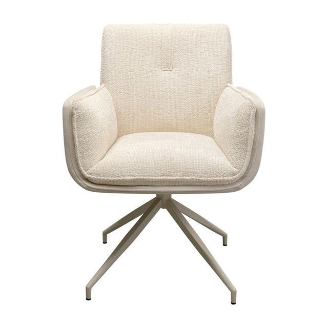 Swivel Arm Chair Hilla White