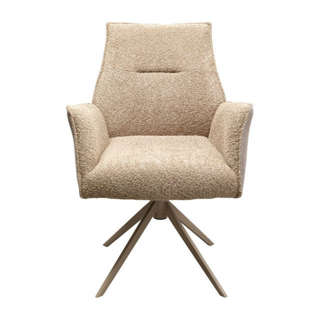 Swivel Chair with Armrest Liverpool Greige