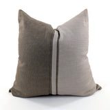 Talina Two-Tone Linen Blend Cushion Cover, Modern Color Block Design, 52x52cm