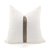 London Linen Cushion Cover, Minimalist Accent Design, 52x52cm