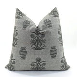 Tuscany Sage Reversible Cushion Cover, Cotton Silk Viscose Blend, 52x52cm