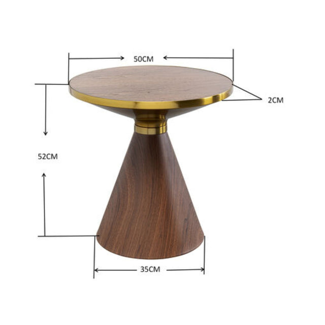 Coffee Table Cono Walnut 50cm