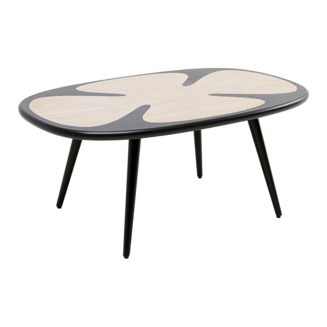 Coffee Table Petal Nature Black 90x60cm