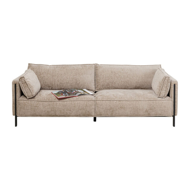 Sofa 3-Seater Victor Beige 233cm