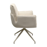 Swivel Arm Chair Hilla White