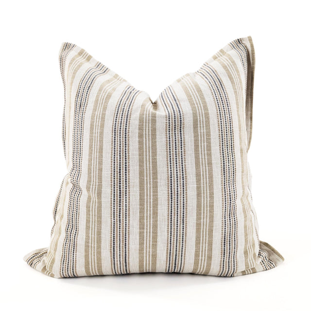 Ritmo Stone Striped Cushion Cover, Cotton Polyester Blend, 48x48cm