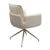 Swivel Arm Chair Hilla White