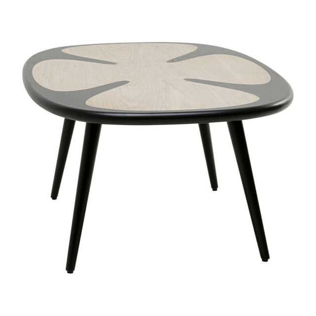 Coffee Table Petal Nature Black 90x60cm
